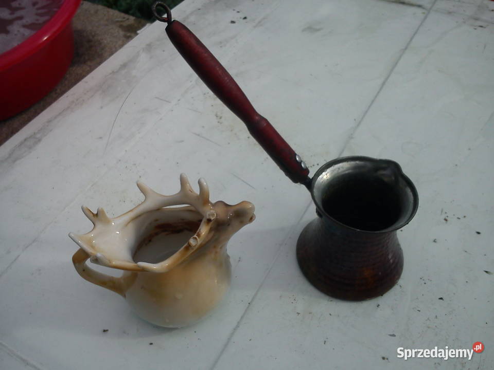 Stare naczynia porcelana metal Aleksandrów Łódzki