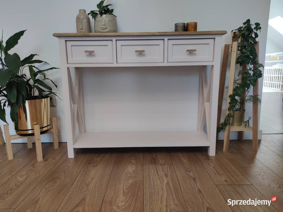 Konsola drewniana styl prowansalski 110cm Zduńska Wola sprzedam