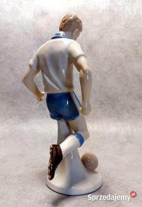 Grafenthal Porcelanowa figurka Piłkarz Antyki, Sztuka, Kolekcje Szczecin