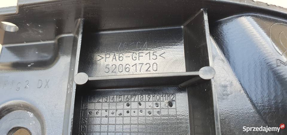 FIAT 500 ŚLIZG PRAWY TYŁ 52061720