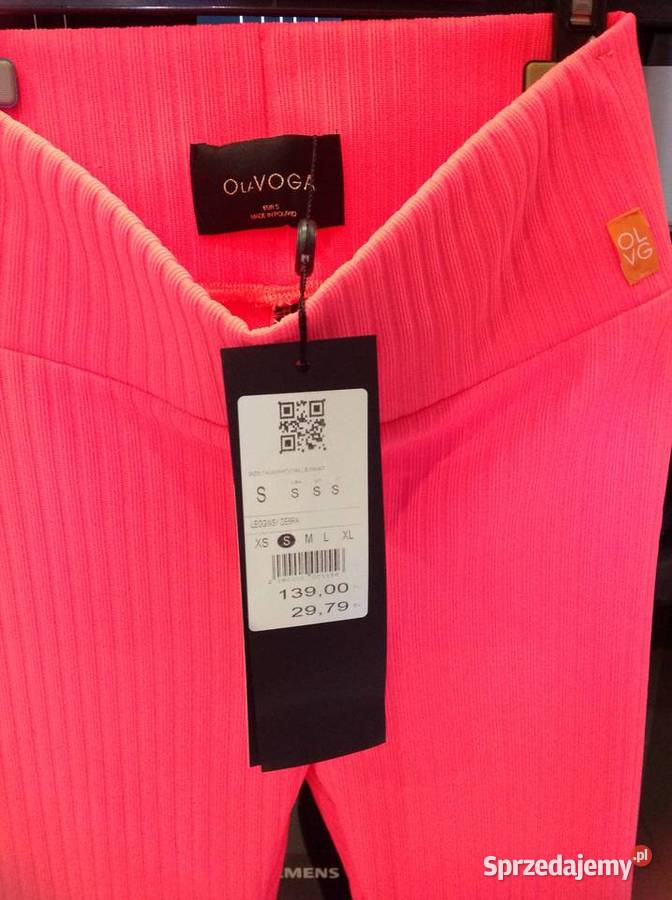 Leginsy Orange Neon Damskie OLA VOGA S NOWE sprzedam