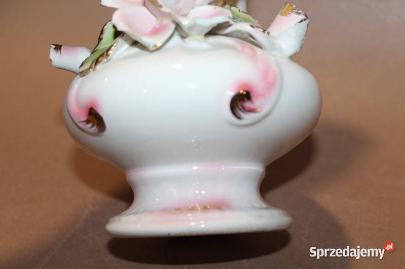 Wazon z różyczkami Włochy 538 Porcelana i szkło Szczecin