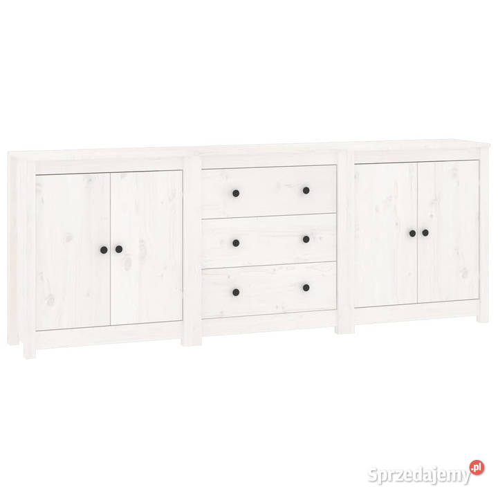 Komoda biała 210x35x80 drewno sosnowe WM3114070 Warszawa
