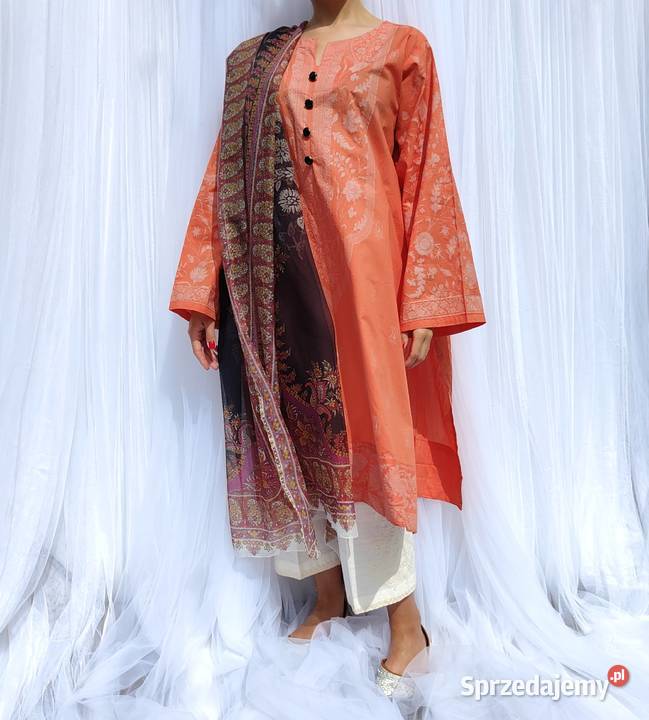 Tunika orientalna 4XL 48 5XL 50 pomarańczowa Szczecin