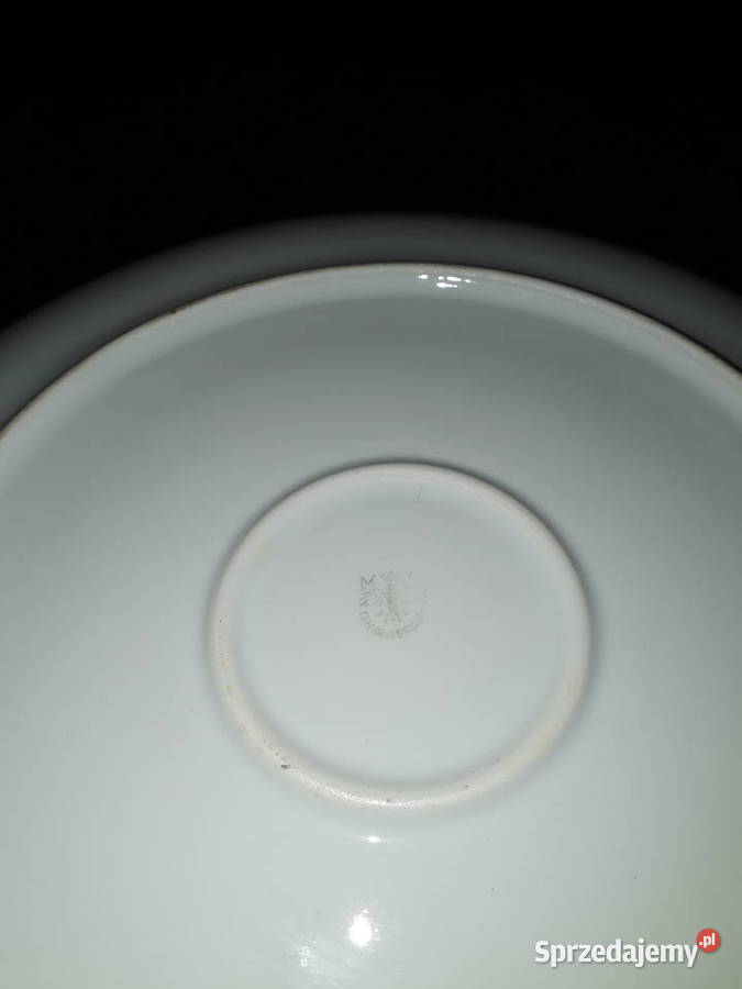 Duży talerz z PRL sygnowany Warszawa