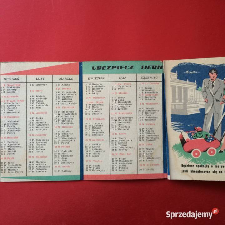 1390 Kalendarzyk PZU Szczecin sprzedam
