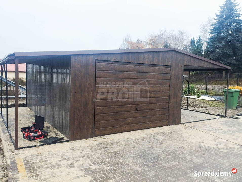 Garaż Blaszany 4x6 2x Wiata 4x6 15x6 Brama kujawsko-pomorskie Żnin