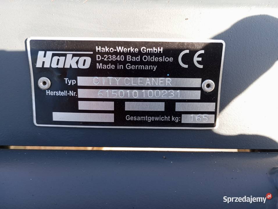 Głowica szorująca do zamiatarki Hako Citymaster