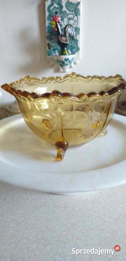 Żardiniera Bombonierka MisaPatera Antyk Szkło