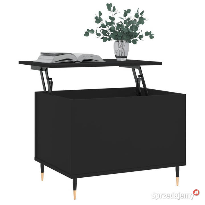 Stolik kawowy czarny 60x445x45 materiał mazowieckie Warszawa