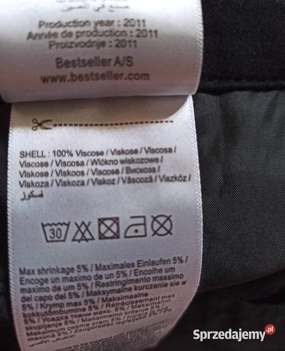 czarne spodnie z obniżonym krokiem Only 36 Częstochowa