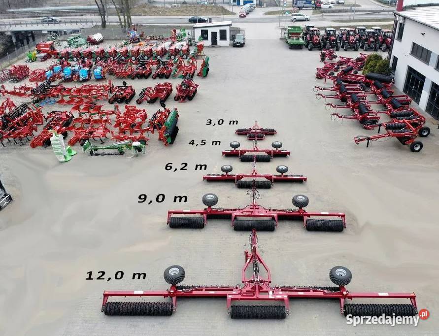 Wały posiewne uprawowe 45 m Ciechanów
