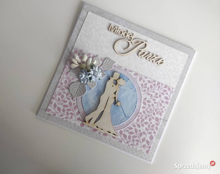 Kartka okolicznościowa ręcznie robiona na ślub sprzedam