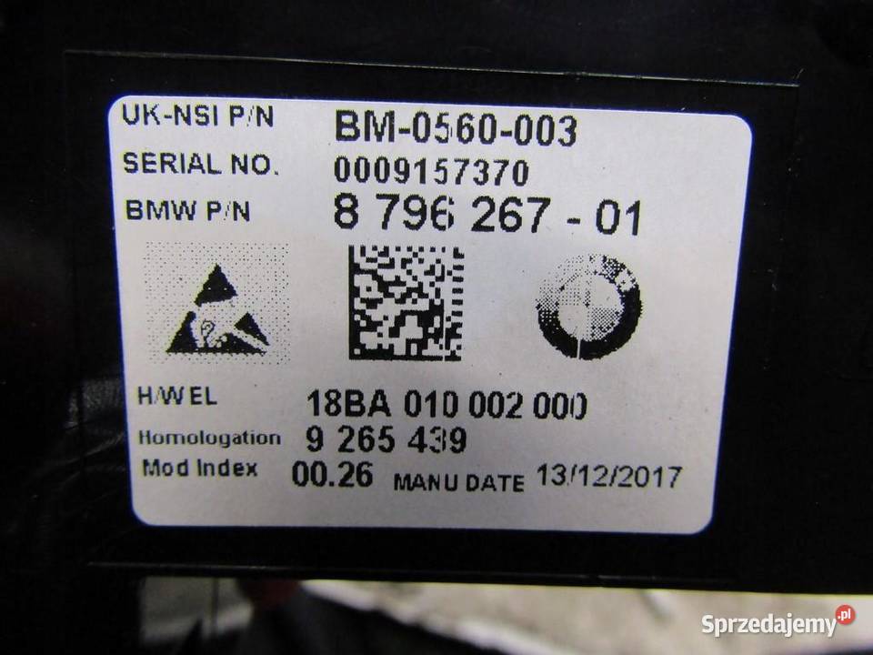 LICZNIKI ZEGARY 15 B MINI COOPER F55 F56 8796267 Liczniki i zegary