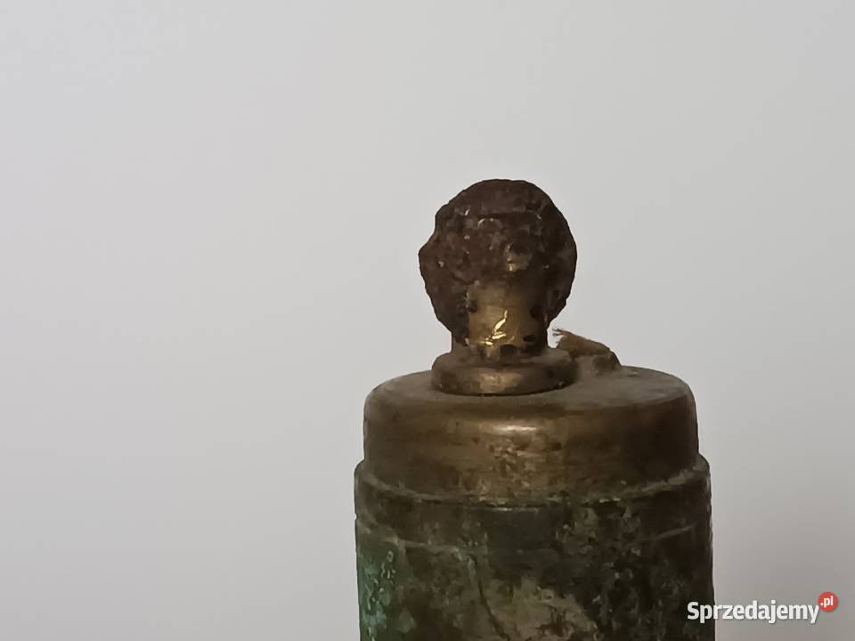 Stara Mosiężna Zapalniczka Biurkowa Gabinetowa Antyki, Sztuka, Kolekcje Rzeszów