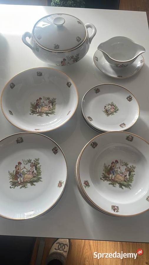 Zestaw obiadowy na 6 osób Chodzież Antyki, Sztuka, Kolekcje Dobrodzień sprzedam