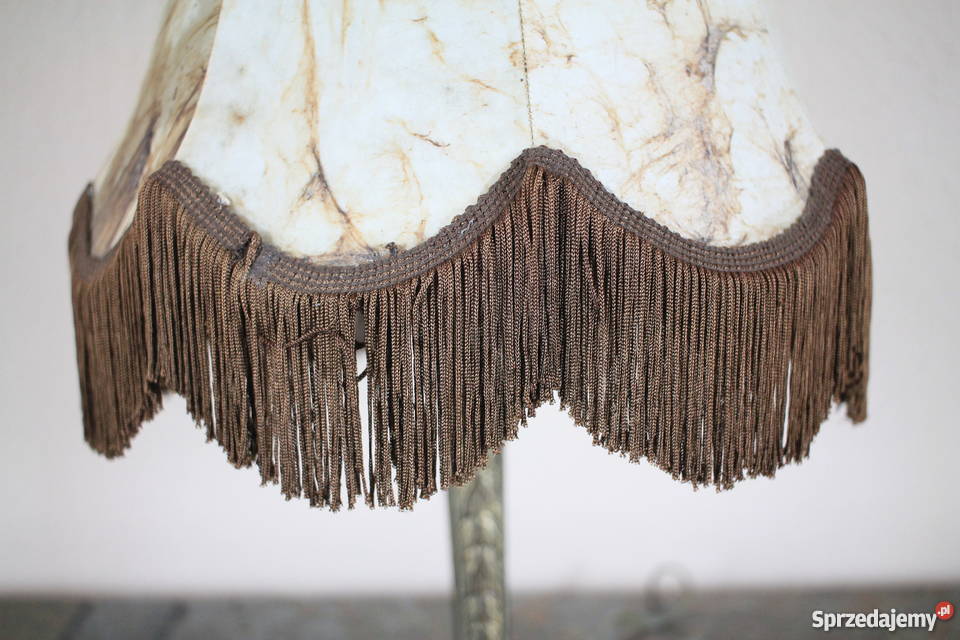 Lampa wolnostojąca abazur z prawdziwej skóry sprzedam