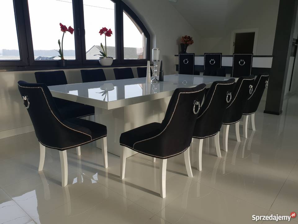 Krzesło z kołatką tapicerowane pikowane hampton Gorzów Wielkopolski sprzedam