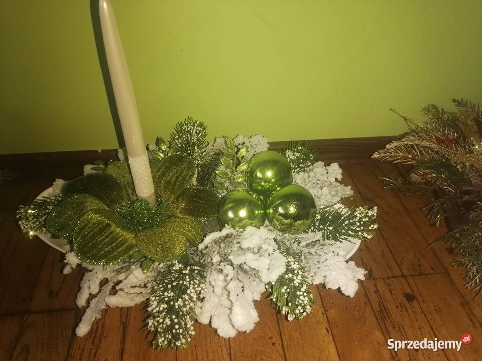 Stroik świąteczny hand made Boże Narodzenie wielokolorowy Sierpc