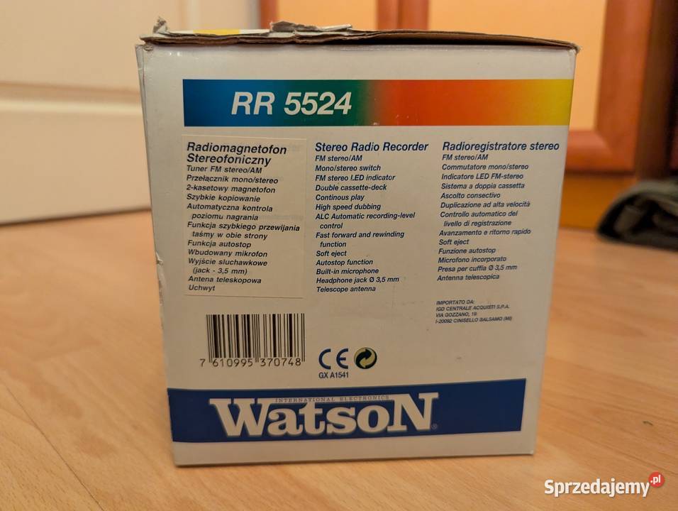 NOWY Radiomagnetofon WATSON RR5524