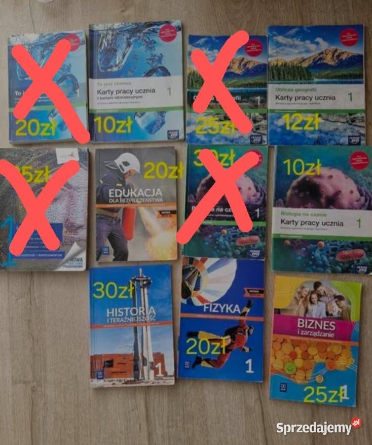 Książki do pierwszej klasy technikum bądź liceum