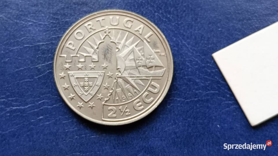 Stare monety 2 12 ECU 1991 Portugalia Kolekcje Lesko