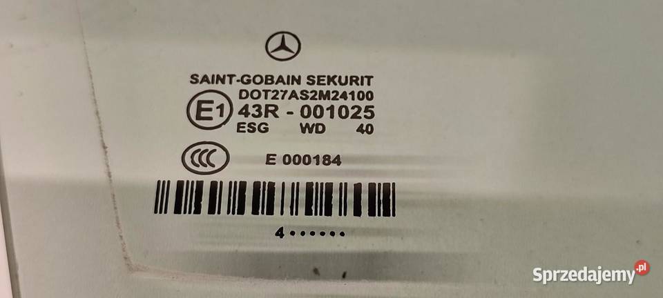 MERCEDES W211 SZYBA DRZWI PRAWY PRZÓD dolnośląskie