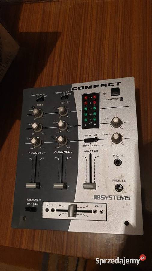 Mikser dwukanałowy Compact JBSystem mixer DJ mikserym nagłośnienie sprzedam