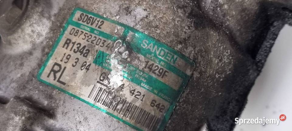 SPRĘŻARKA KLIMATYZACJI OPEL MERIVA A SD6VBBF Pozostałe Lipno