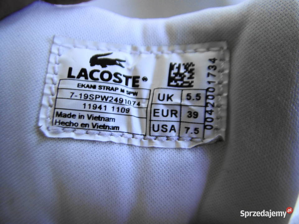 nowe buty Lacoste 39 skóra naturalna 25cm Warszawa sprzedam