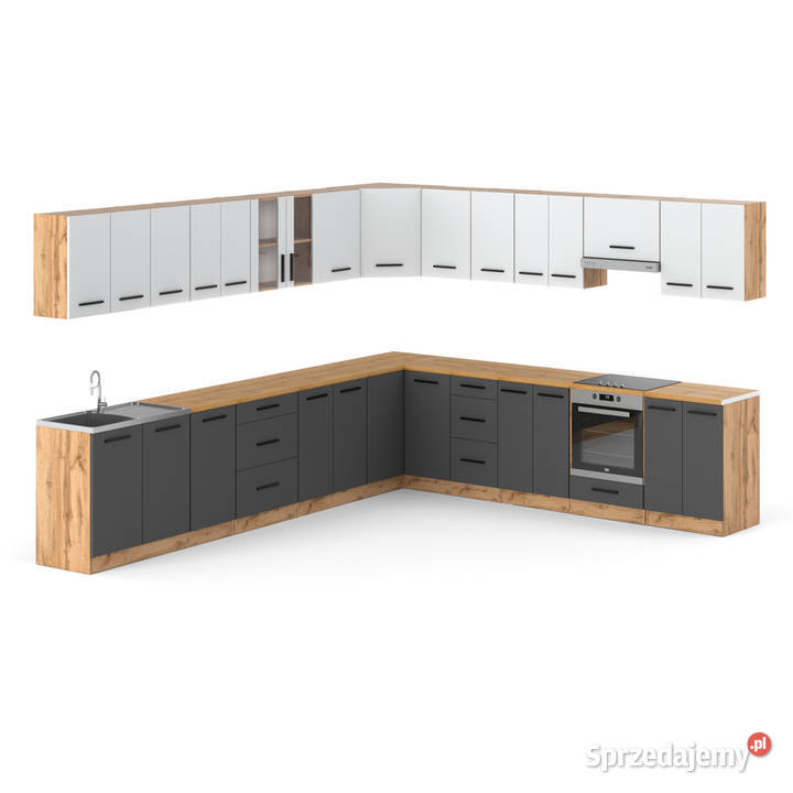 Kuchnia Narożna Duża Modułowa Nowoczesna Z 680cm Elbląg
