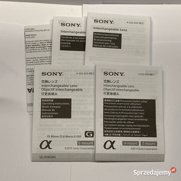 SONY SEL90M28G Macro G OSS FE 90mm f28 Obiektyw Warszawa