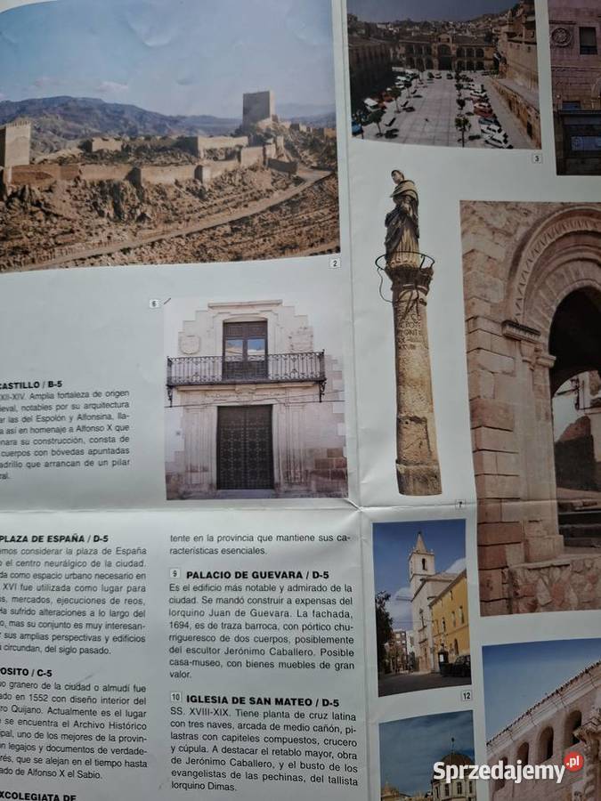 Hiszpania Lorca plan miasta małopolskie Kraków