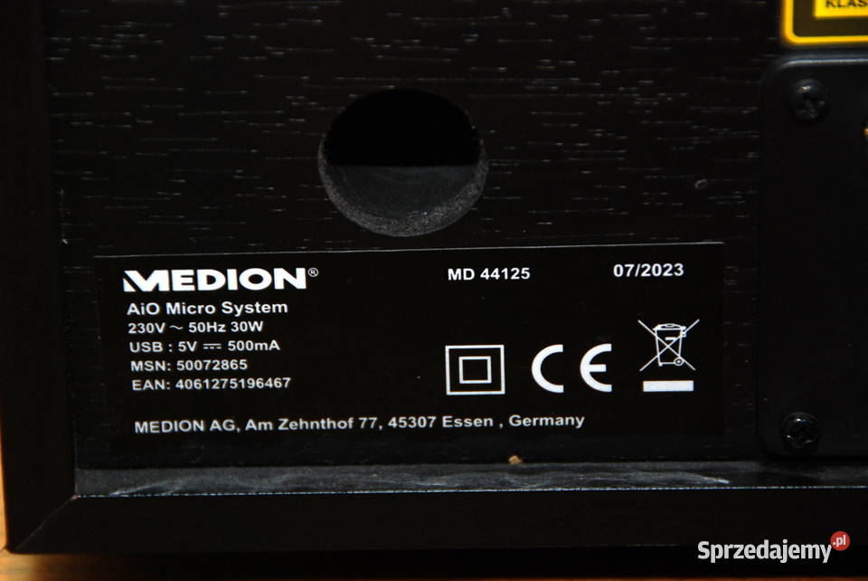 audio allinone MINI WIEŻA BT radio CD MP3 DAB FM Warszawa