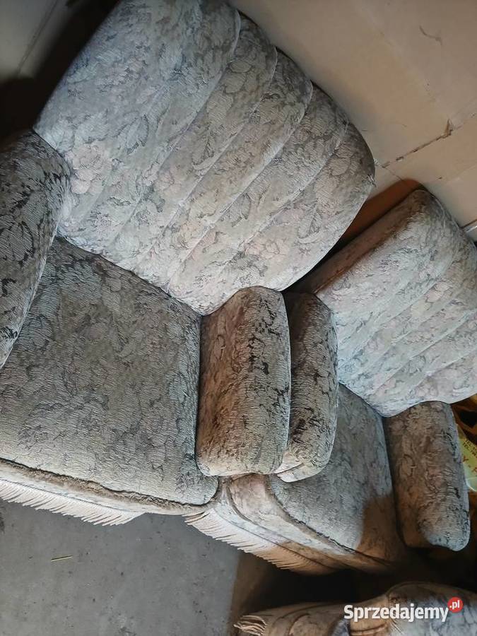Komplet wypoczynkowy kanapa i 2 fotele vintage Tomaszów Lubelski