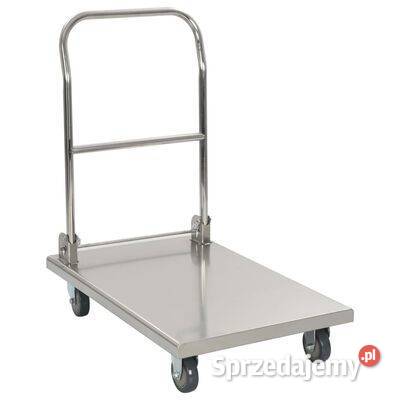 vidaXL Wózek platformowy srebrny 82x53x86 stal mazowieckie