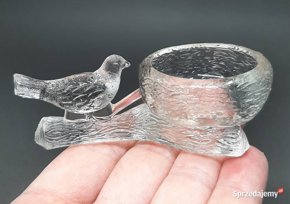 Szklana solniczka Vintage