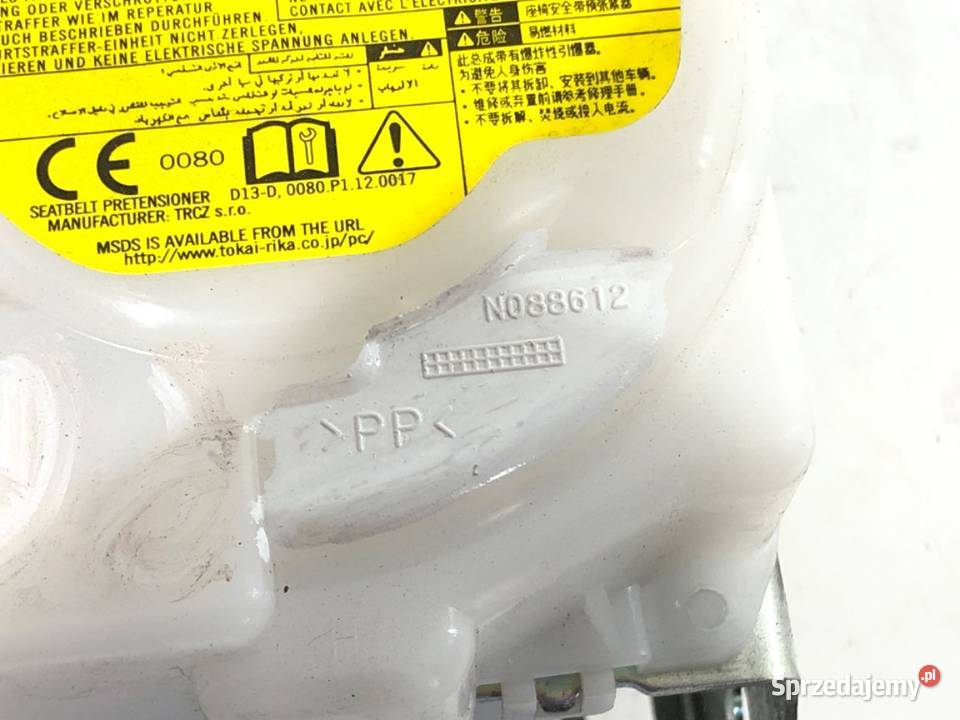 PAS BEZPIECZEŃSTWA PRAWY PRZÓD TOYOTA AURIS II Pasy bezpieczeństwa