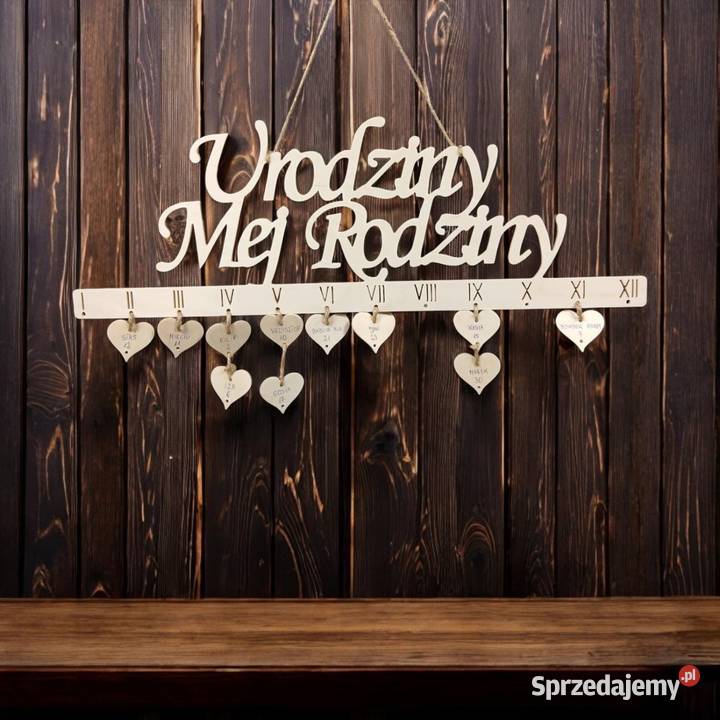 Tablica Ważne Dni Naszej Rodziny Kalendarz Chomranice