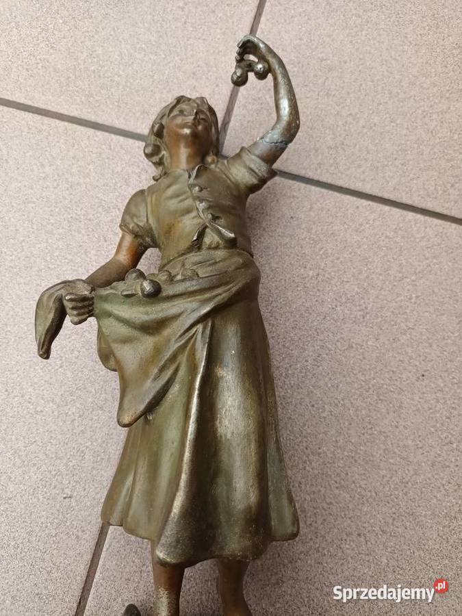 Kobieta ROUSSEAU figurka Cynkal brązowiony łódzkie Aleksandrów Łódzki sprzedam