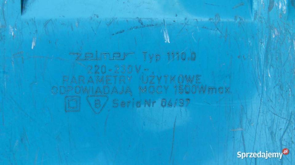 Odkurzacz Zelmer Admiral silnik obudowa zwijacz