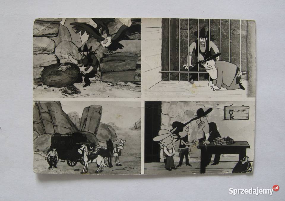 Pocztówka Bolek i Lolek Kadr z filmu pt POŚCIG Dąbrowa Górnicza