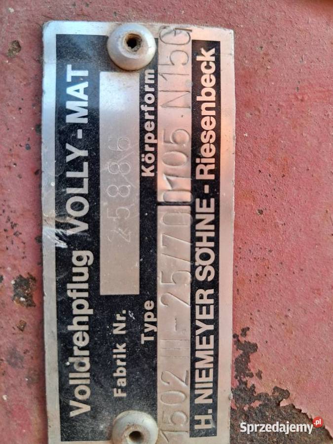 Pług Niemeyer Wysokie Mazowieckie