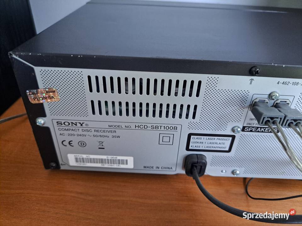 Wieża Sony CMTSBT100B DAB Wieże i miniwieże Radom