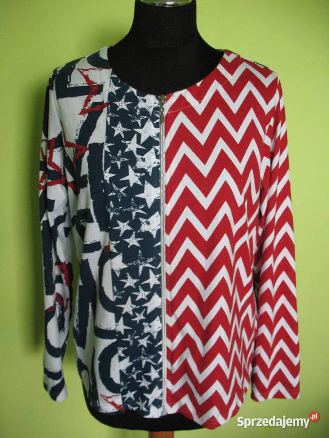 Blezer Sweter wdzianko 38 42 biust 104 Bawełna biały Siedlce