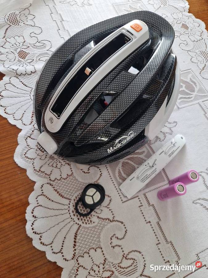 Kask rowerowy z oświetleniem led śląskie Kroczyce sprzedam