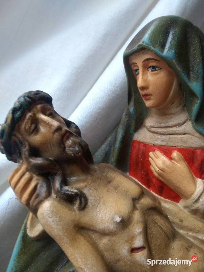 Stare przepieknie malowane figurki pieta Porcelana i szkło Częstochowa