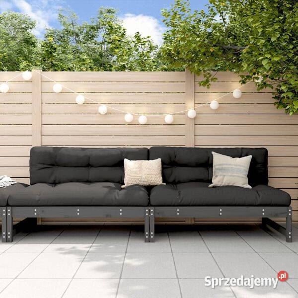 vidaXL Sofy środkowe do ogrodu 2 szare 120x80 Warszawa