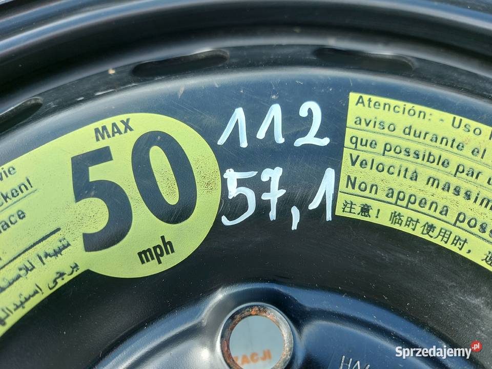 GOLF AUDI SEAT ALTEA koło dojazdowe 1257016 96M świętokrzyskie Kielce