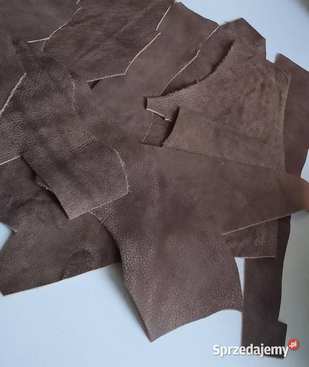 Skóra 325 g Naturalna Włoska Brązowa Postarzana Gdańsk